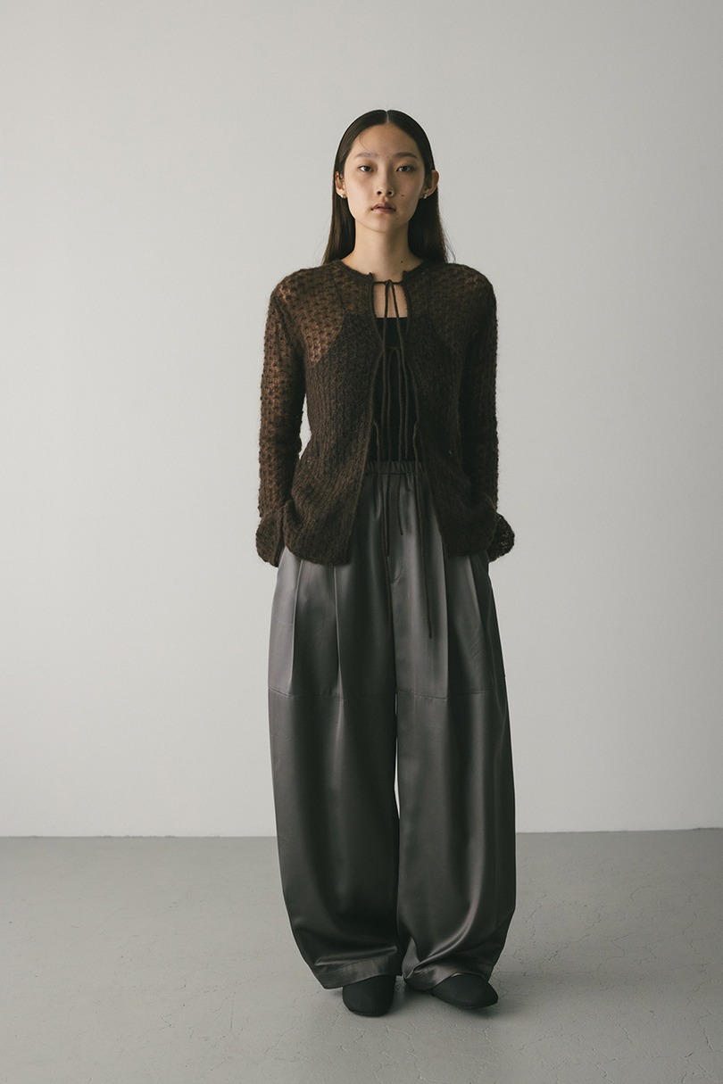 2WAYモヘアミックスリボンニット 詳細画像 BRN 2