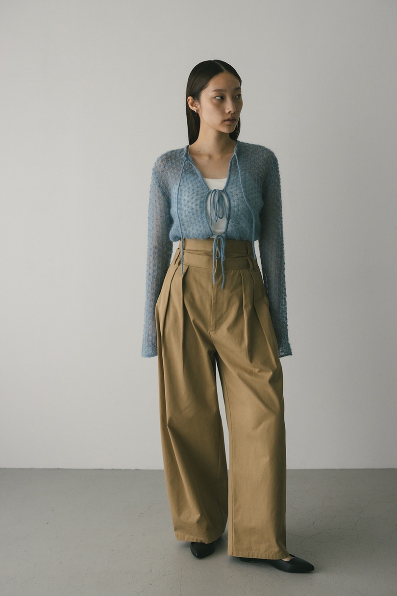 2WAYモヘアミックスリボンニット 詳細画像 BLU 2