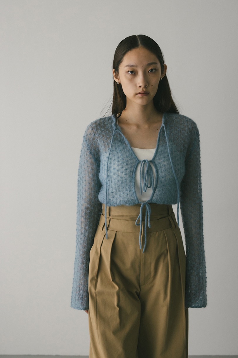 2WAYモヘアミックスリボンニット 詳細画像 BLU 4