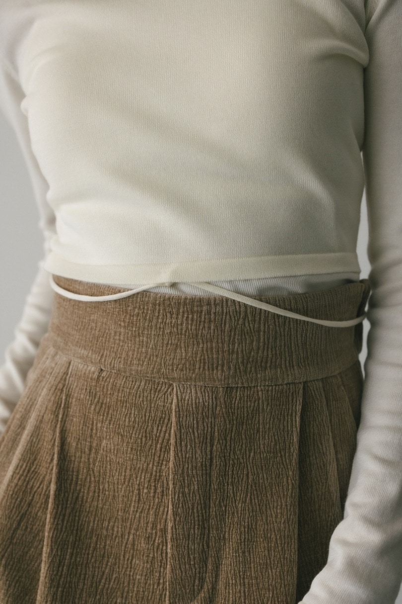 マルチWAYストリングショートニット 詳細画像 WHT 6