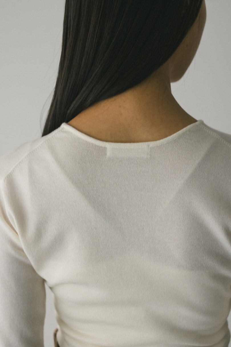 マルチWAYストリングショートニット 詳細画像 WHT 8