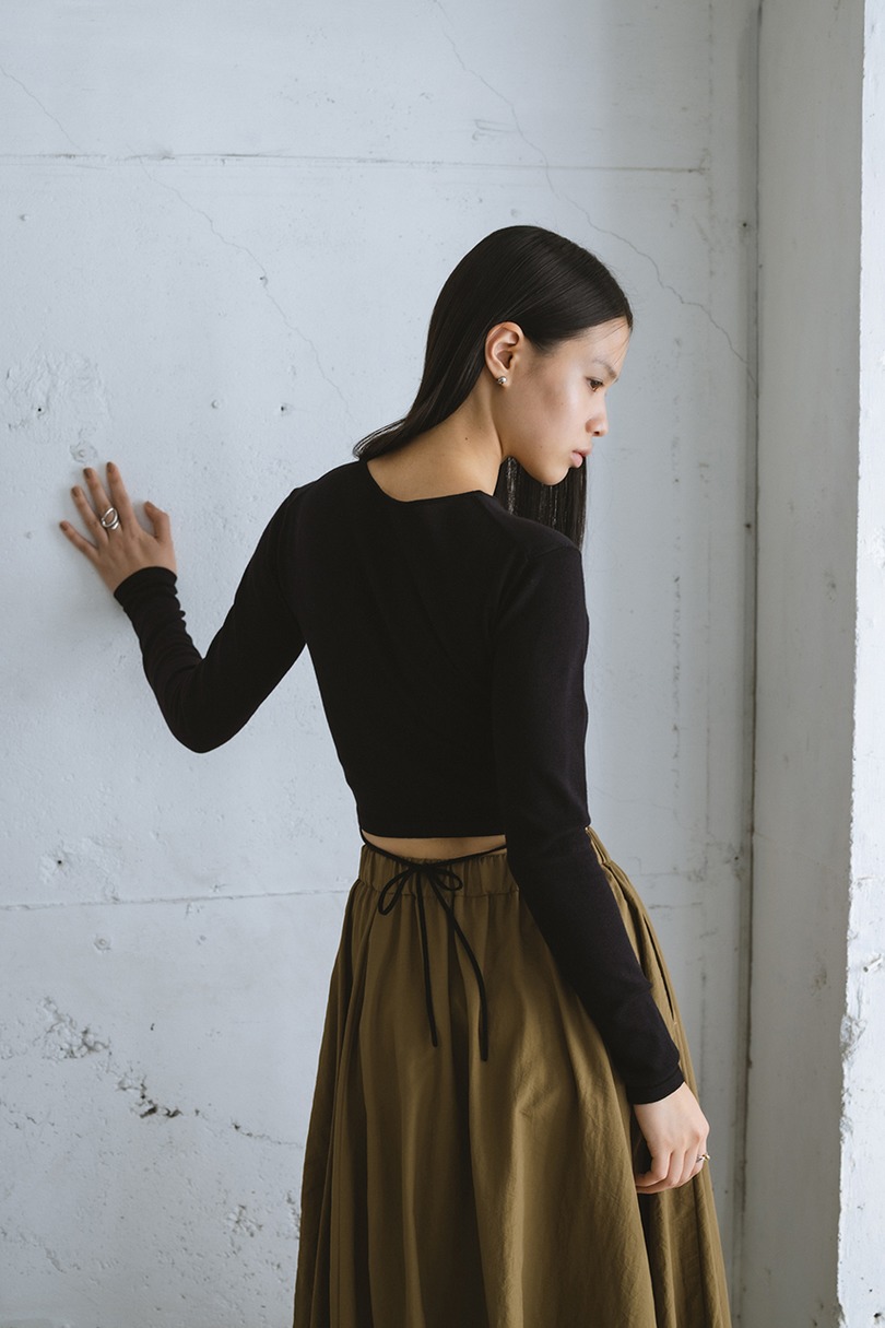 マルチWAYストリングショートニット 詳細画像 BLK 8