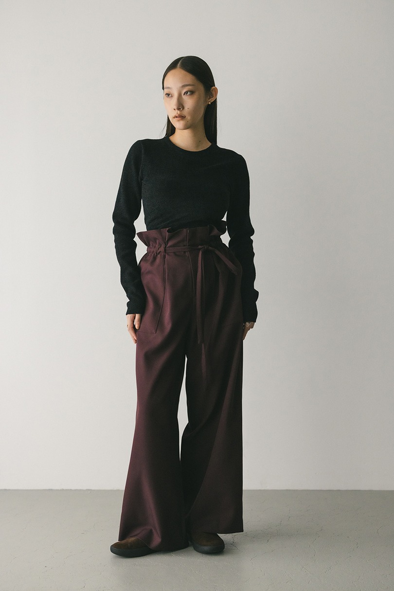 バックオープンベロアショートニット 詳細画像 BLK 2