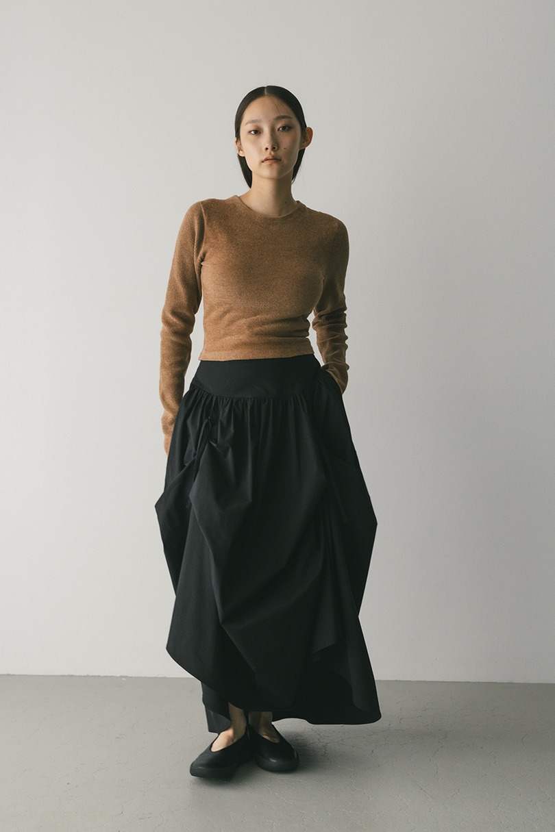 バックオープンベロアショートニット 詳細画像 CAM 2