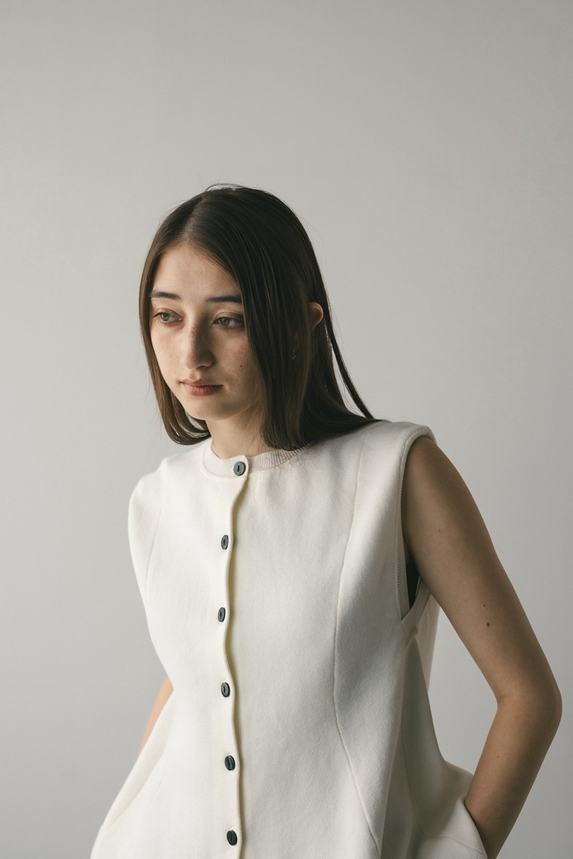 ドライニットフレアベスト 詳細画像 WHT 3