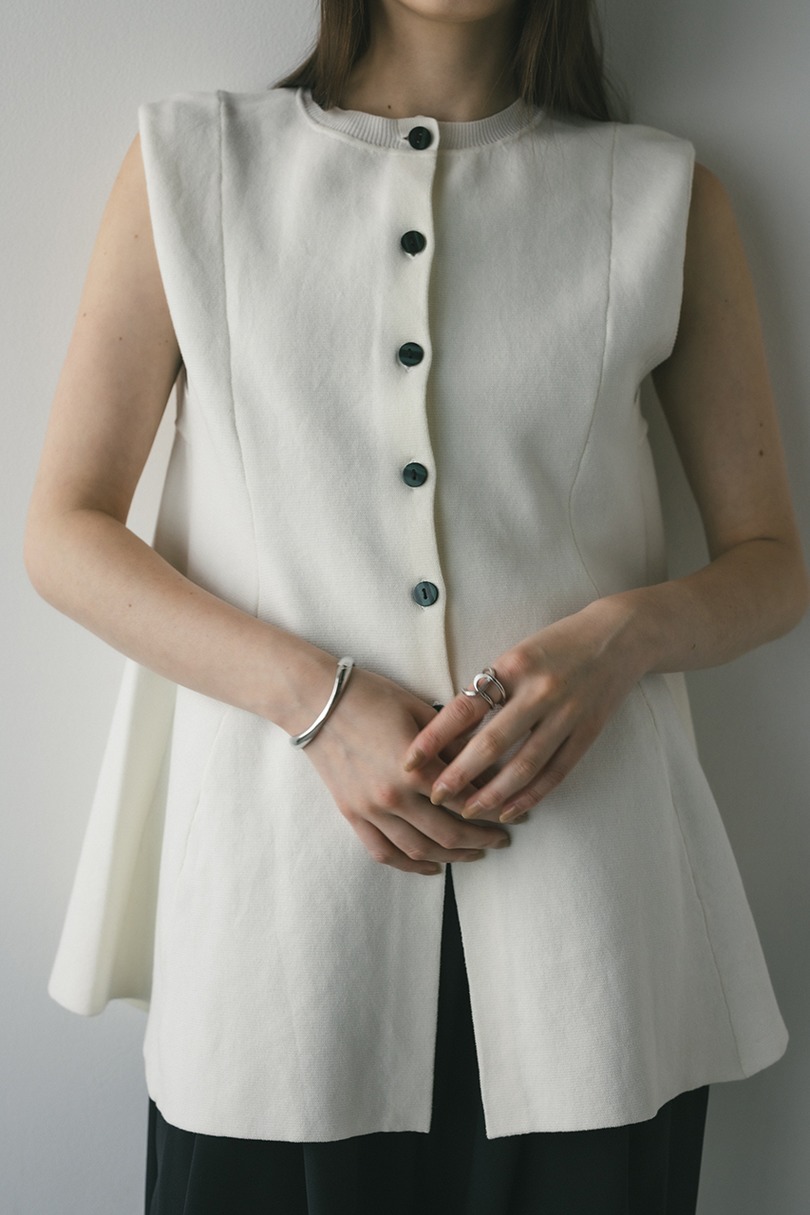 ドライニットフレアベスト 詳細画像 WHT 4