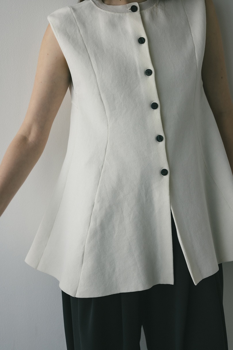 ドライニットフレアベスト 詳細画像 WHT 5