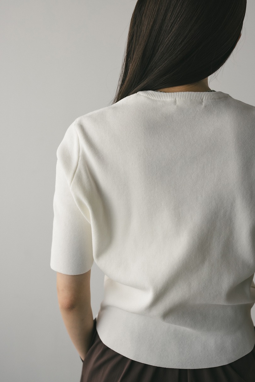 フォルムスリーブニットT 詳細画像 WHT 10