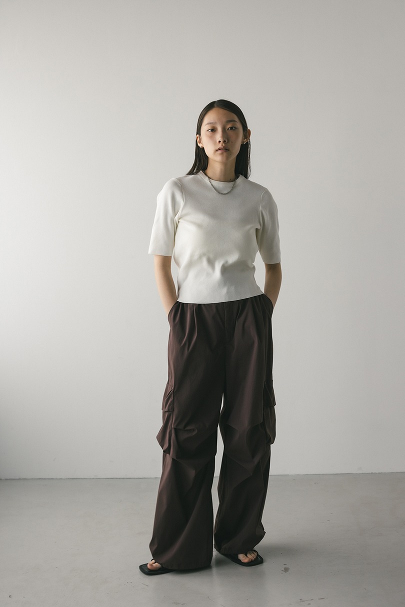 フォルムスリーブニットT 詳細画像 WHT 2