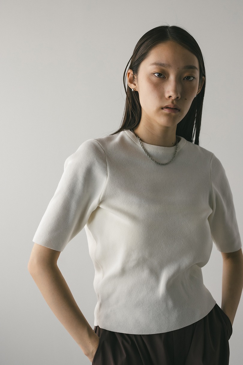 フォルムスリーブニットT 詳細画像 WHT 3