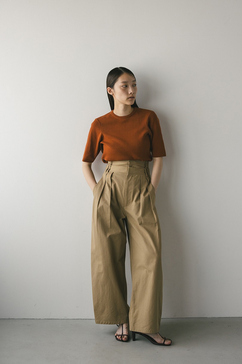 フォルムスリーブニットT