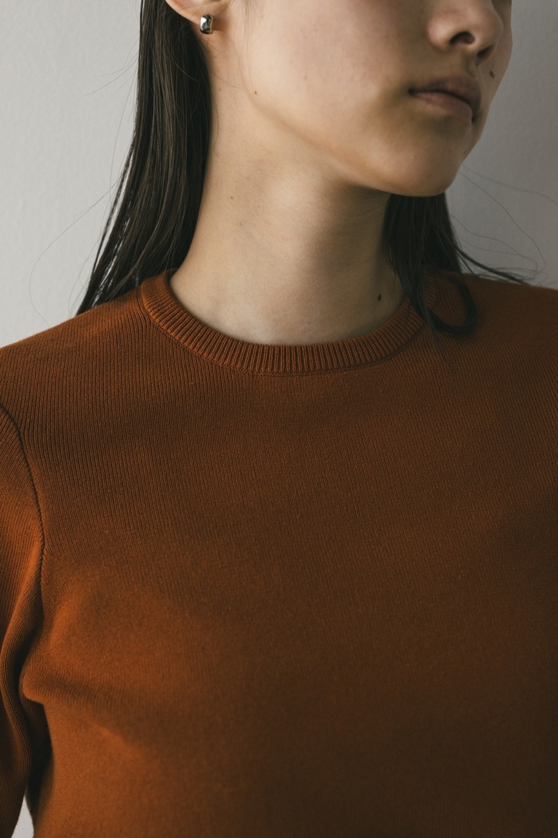 フォルムスリーブニットT 詳細画像 D/ORG 10