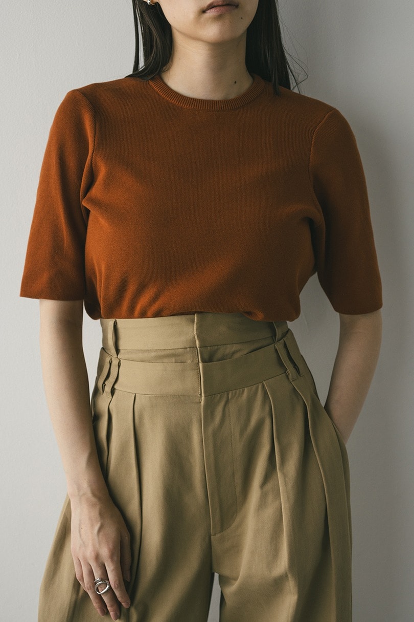 フォルムスリーブニットT 詳細画像 D/ORG 4