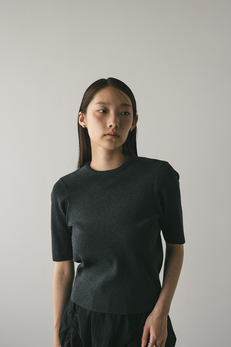 フォルムスリーブニットT