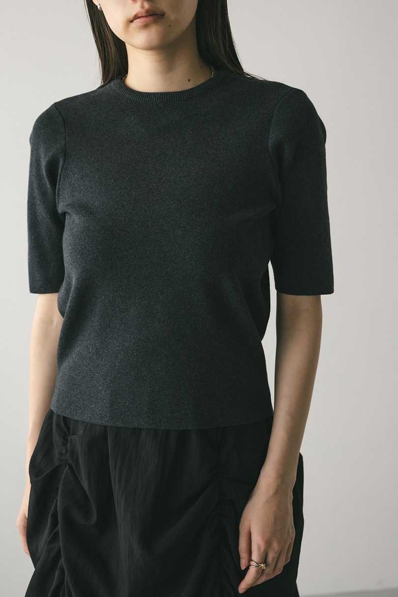 フォルムスリーブニットT 詳細画像 GRY 3