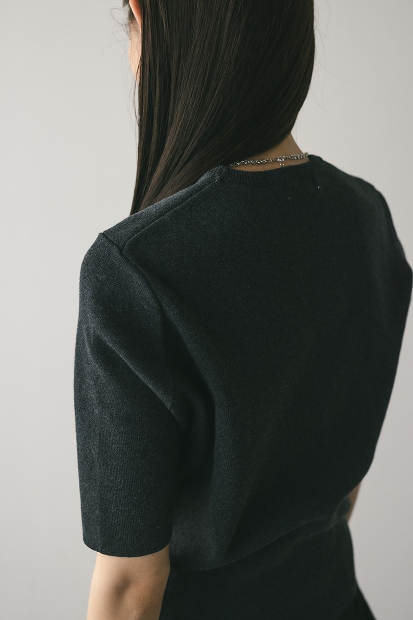 フォルムスリーブニットT 詳細画像 GRY 7