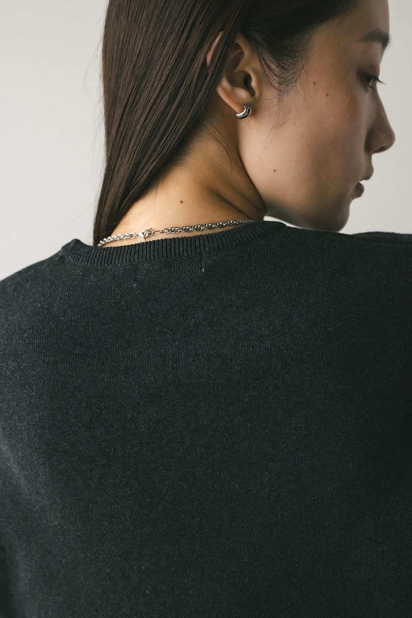 フォルムスリーブニットT 詳細画像 GRY 8