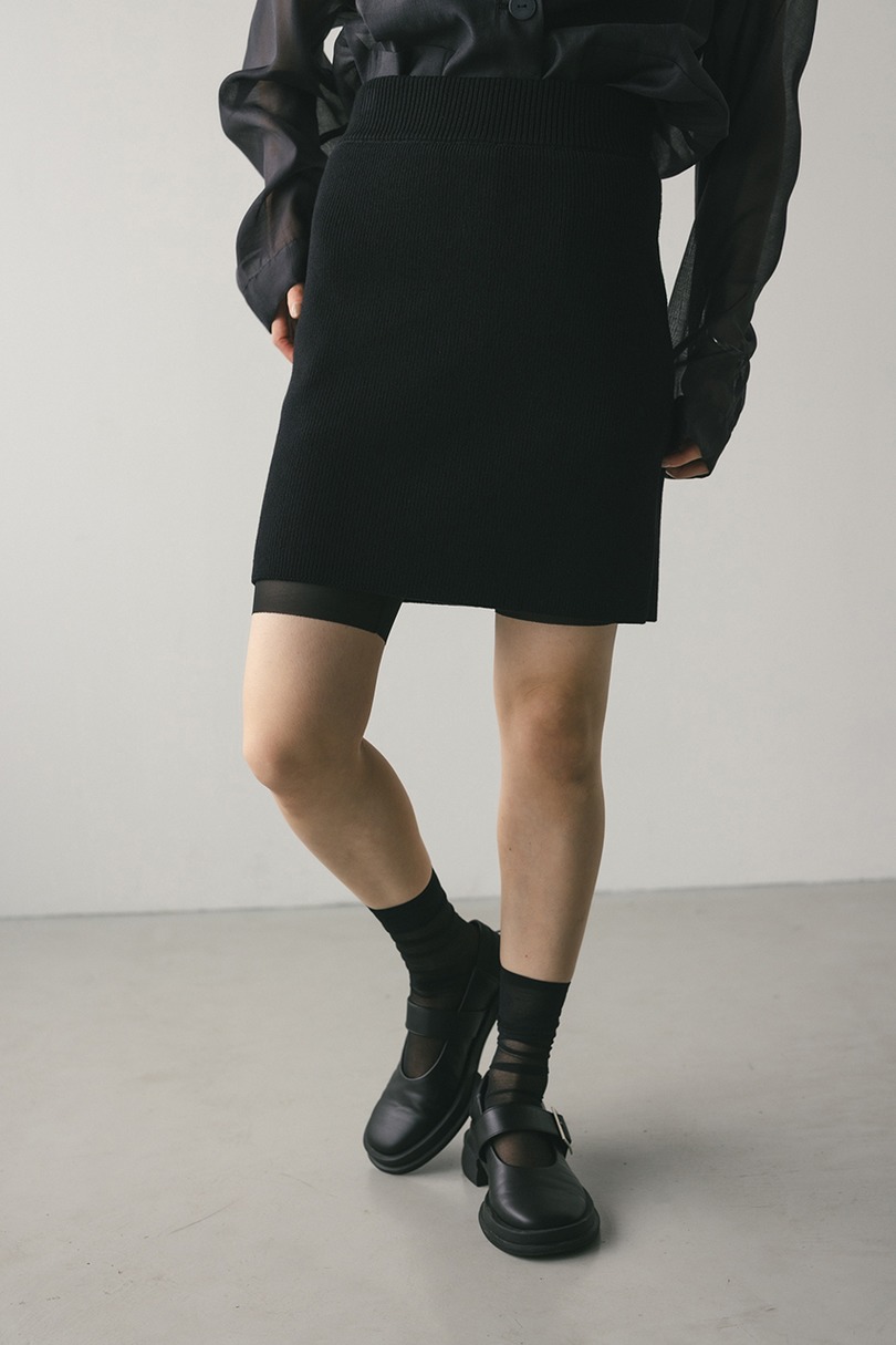 チュールレイヤーバイカーパンツ 詳細画像 BLK 3