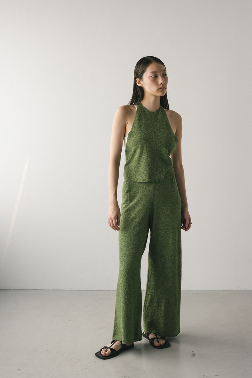 リラックスパイルニットパンツ 詳細画像 GRN 2