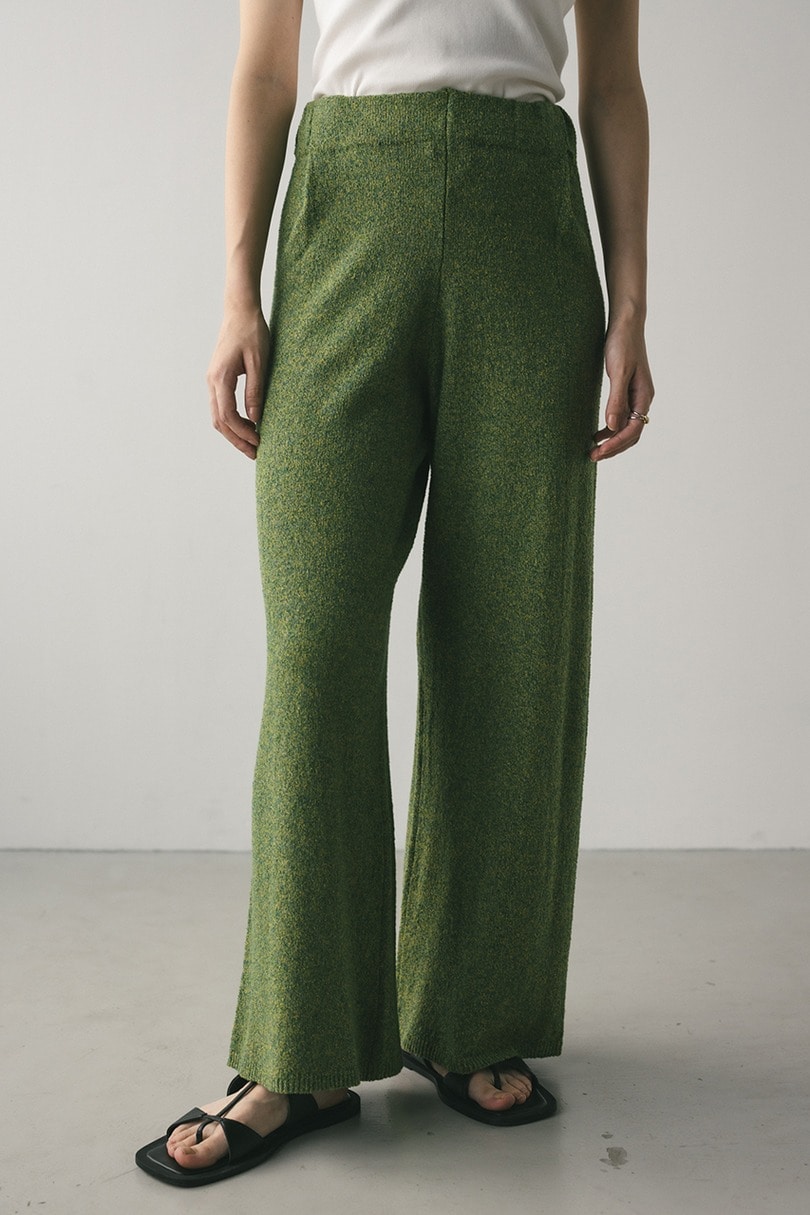 リラックスパイルニットパンツ 詳細画像 GRN 4