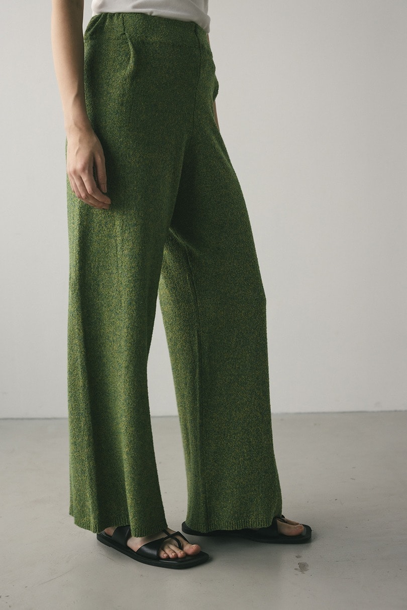 リラックスパイルニットパンツ 詳細画像 GRN 5