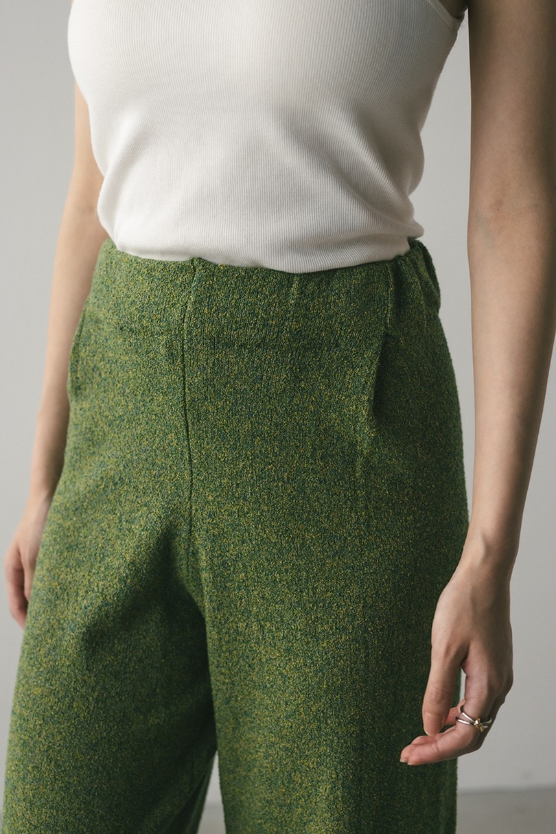 リラックスパイルニットパンツ 詳細画像 GRN 7