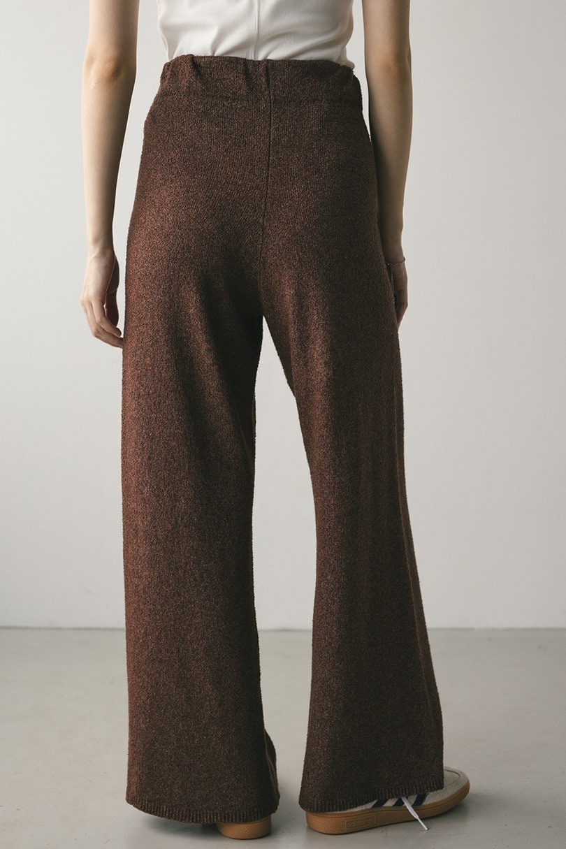 リラックスパイルニットパンツ 詳細画像 BRN 5