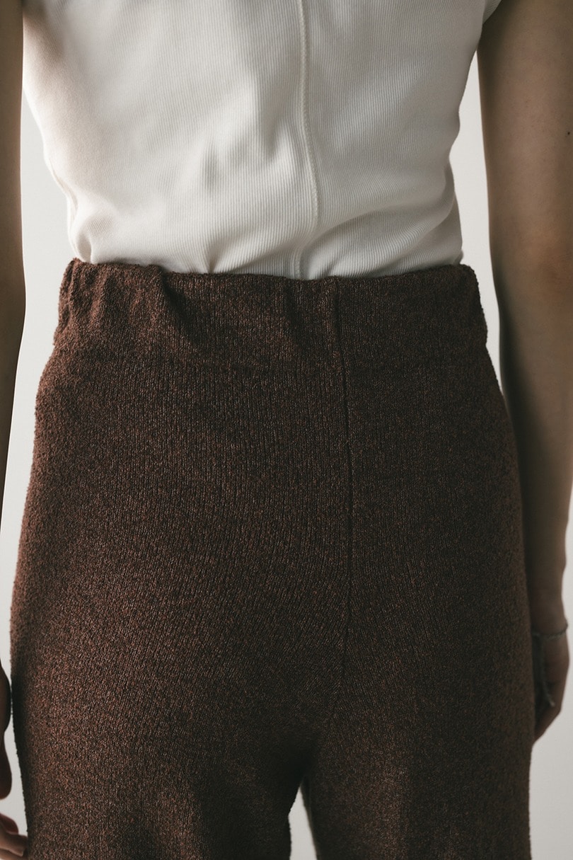 リラックスパイルニットパンツ 詳細画像 BRN 7