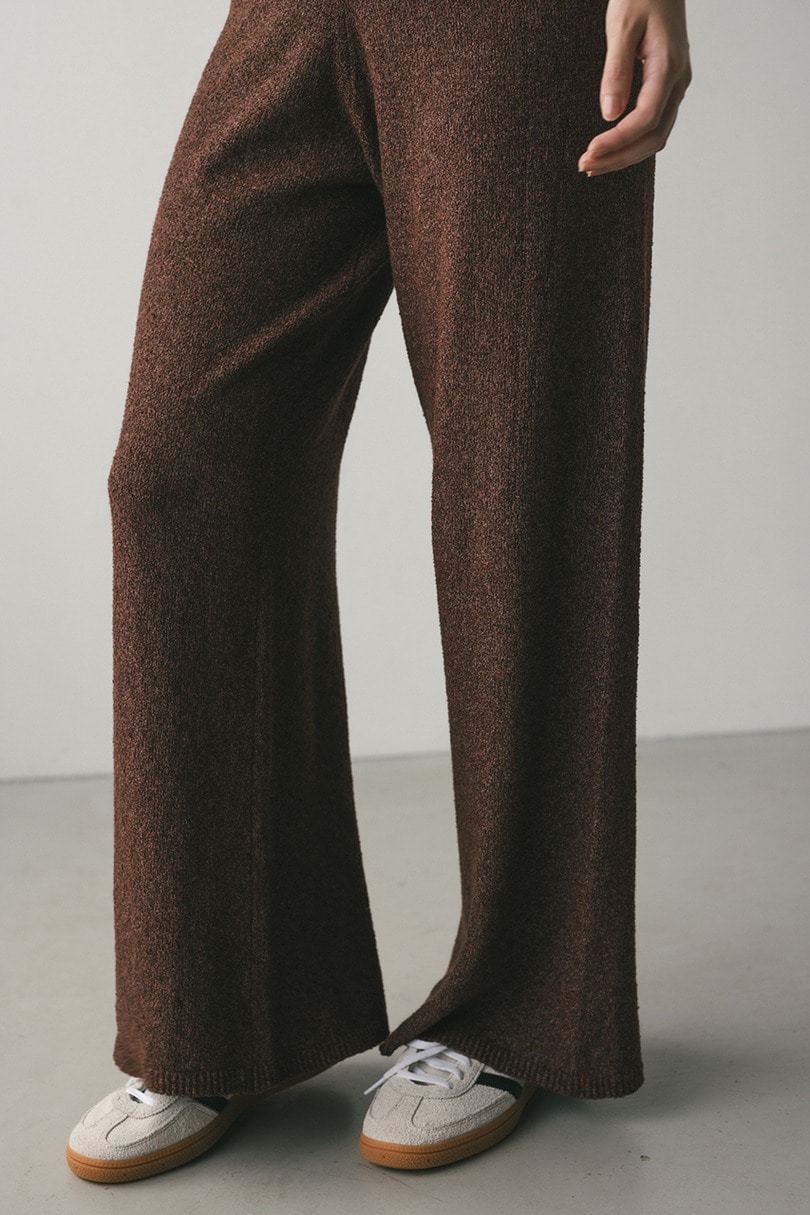 リラックスパイルニットパンツ 詳細画像 BRN 8