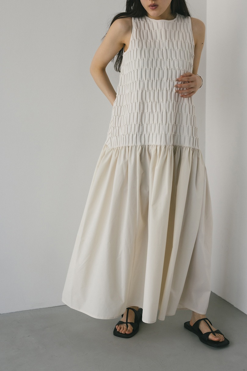 クロシェドッキングティアードワンピース