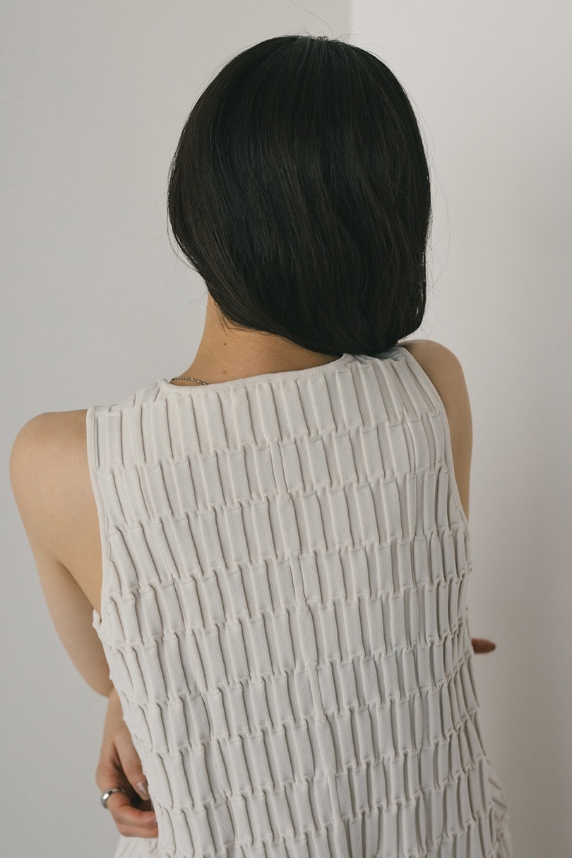 クロシェドッキングティアードワンピース 詳細画像 WHT 10