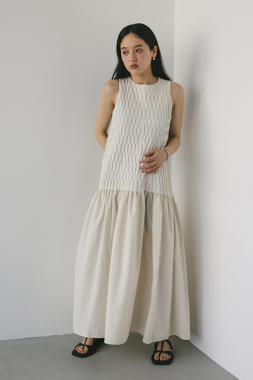 クロシェドッキングティアードワンピース 詳細画像 WHT 4