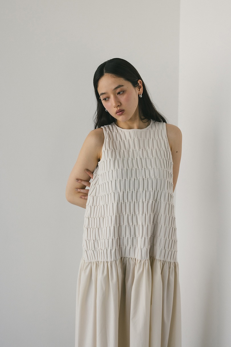 クロシェドッキングティアードワンピース 詳細画像 WHT 6