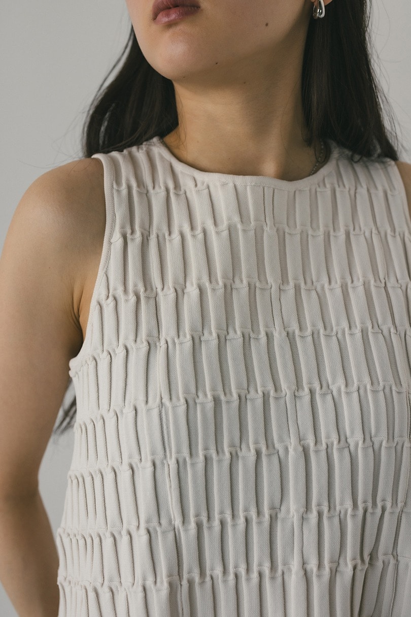 クロシェドッキングティアードワンピース 詳細画像 WHT 7