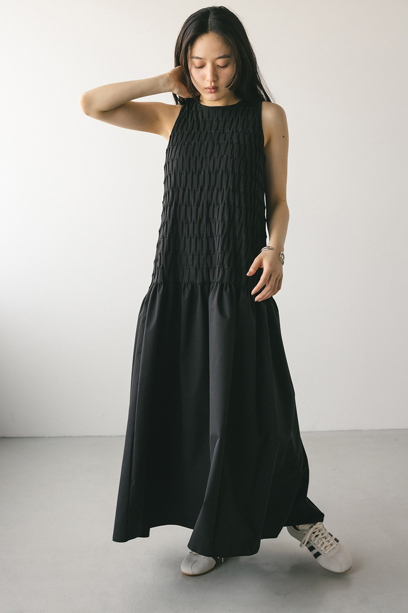 クロシェドッキングティアードワンピース