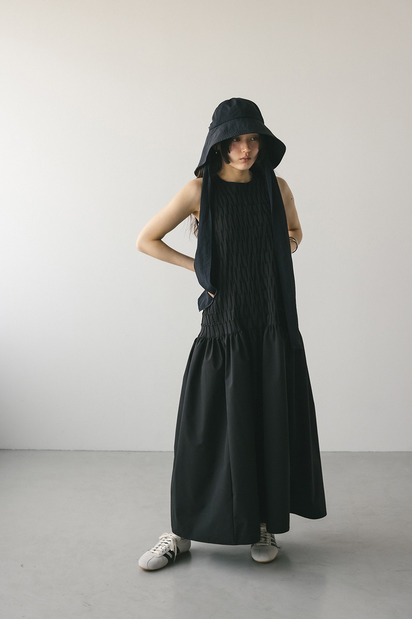 クロシェドッキングティアードワンピース 詳細画像 BLK 2