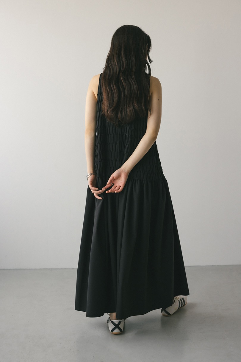 クロシェドッキングティアードワンピース 詳細画像 BLK 5