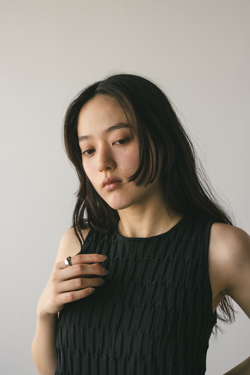 クロシェドッキングティアードワンピース 詳細画像 BLK 8