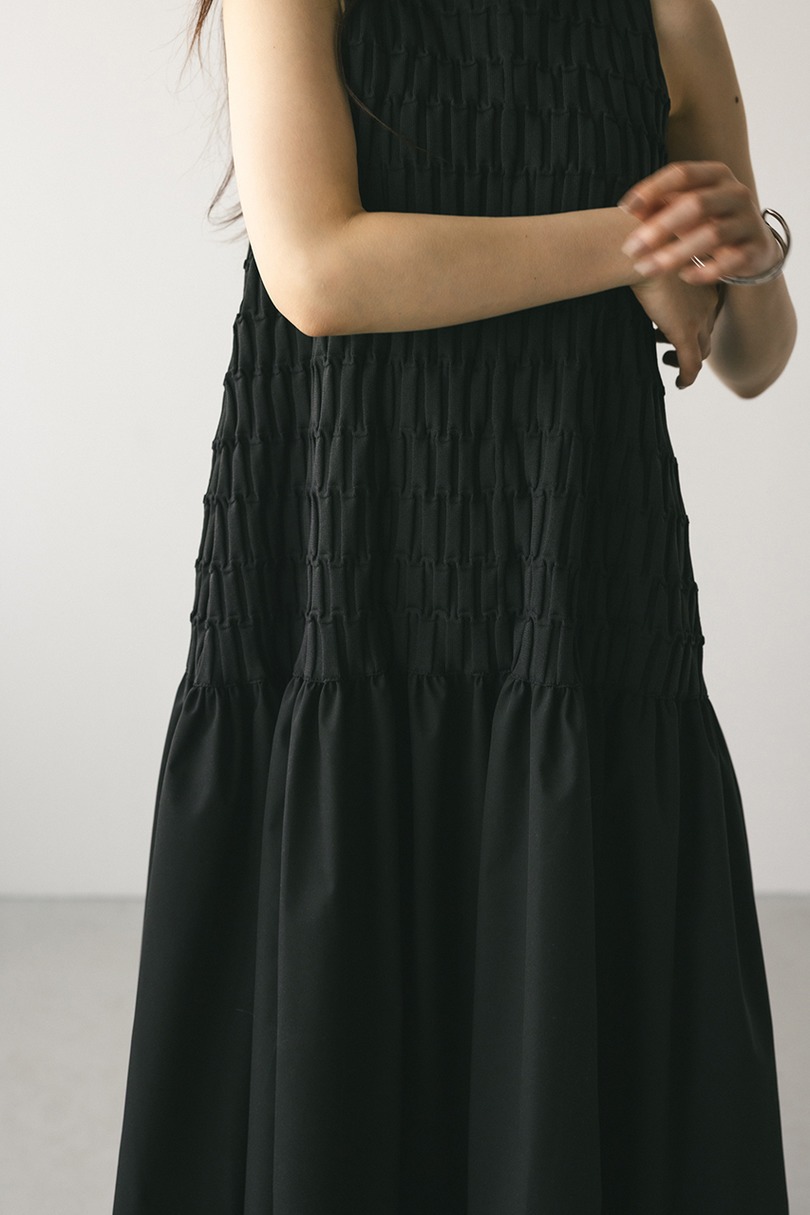 クロシェドッキングティアードワンピース 詳細画像 BLK 9