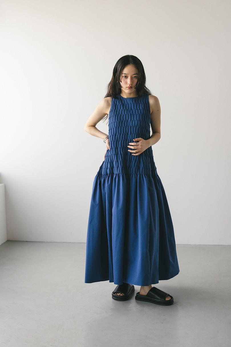 クロシェドッキングティアードワンピース