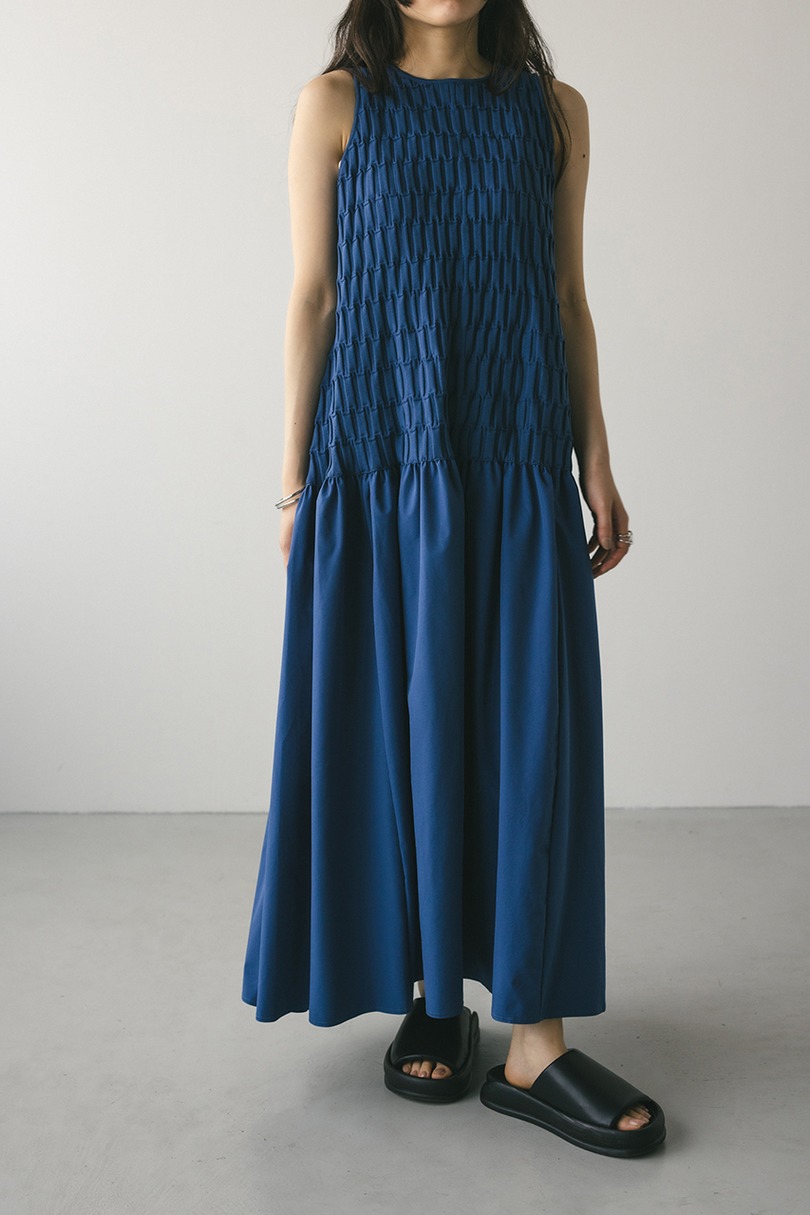 クロシェドッキングティアードワンピース 詳細画像 BLU 11