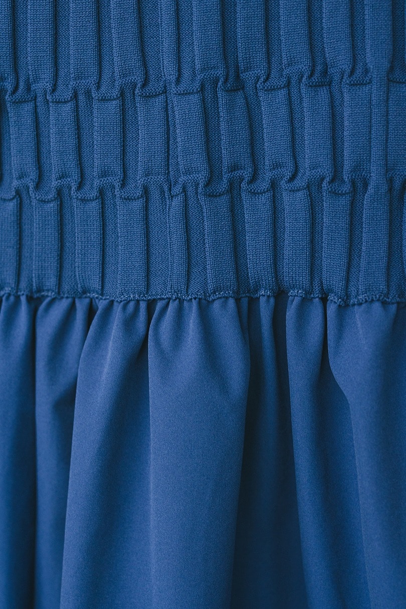 クロシェドッキングティアードワンピース 詳細画像 BLU 15