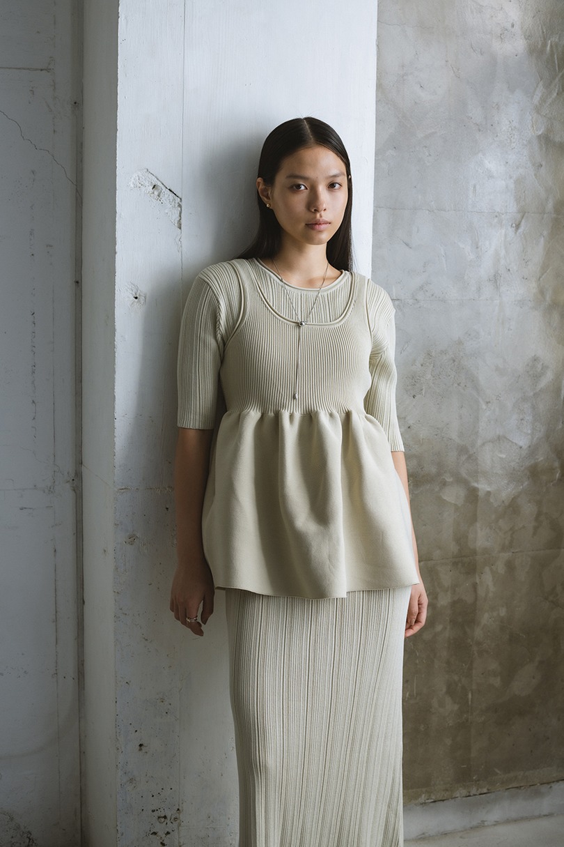 マルチWAYペプラムニットワンピース 詳細画像 IVOY 4