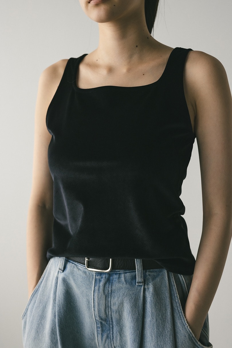 ベロアタンクトップ 詳細画像 BLK 5