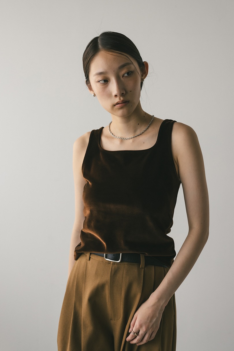 ベロアタンクトップ
