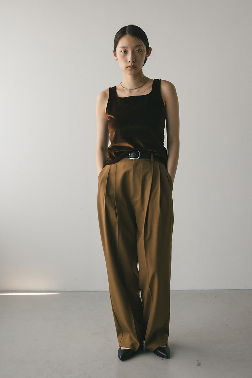 ベロアタンクトップ 詳細画像 BRN 2