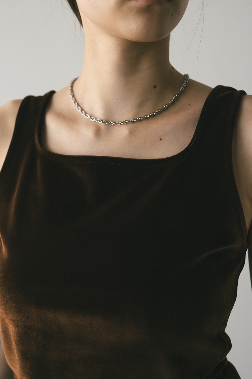 ベロアタンクトップ 詳細画像 BRN 4