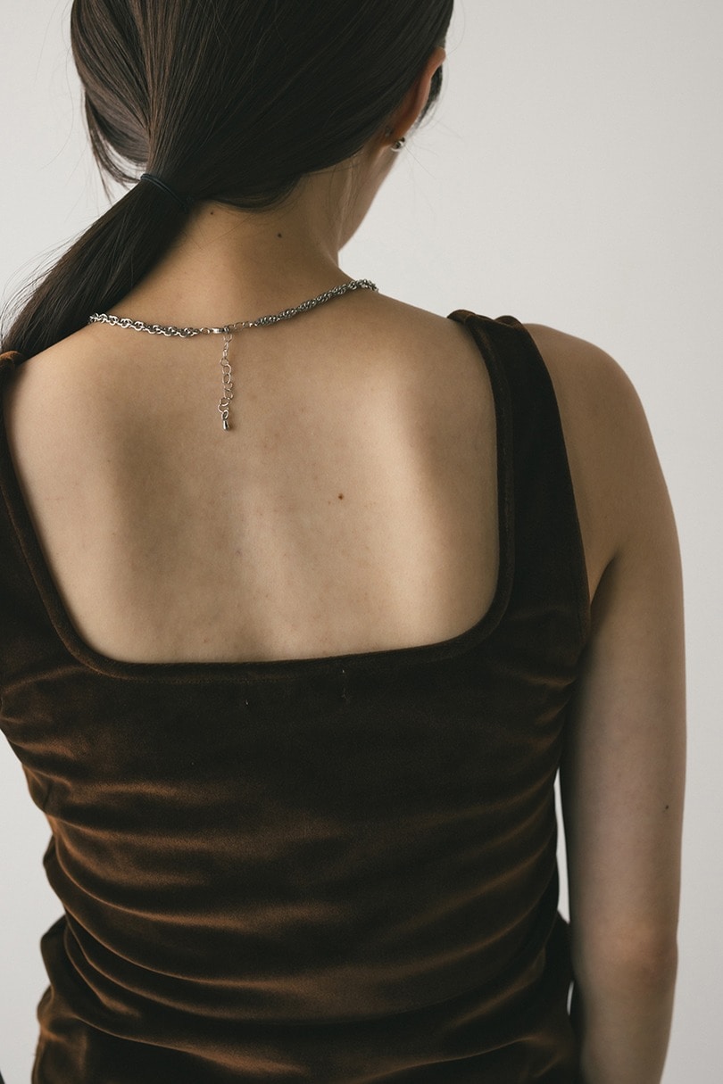 ベロアタンクトップ 詳細画像 BRN 6