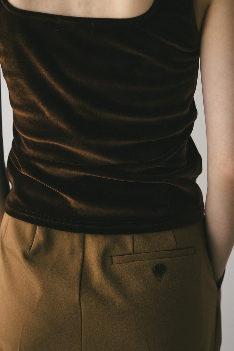 ベロアタンクトップ 詳細画像 BRN 7