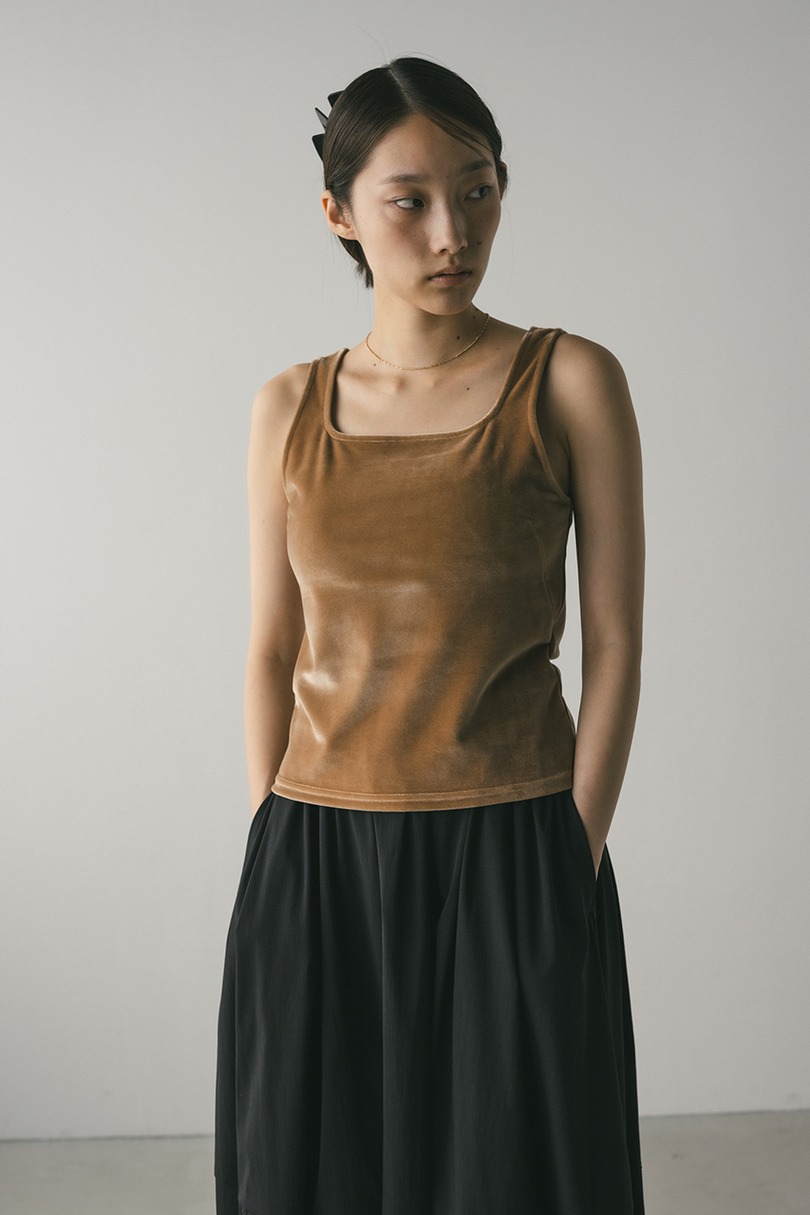ベロアタンクトップ 詳細画像 BEG 4